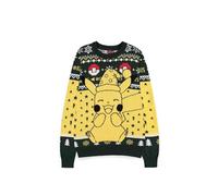 Difuzed Christmas Jumper Pikachu Pokémon Jersey Giallo 2XL