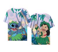 Disney: Lilo & Stitch - Aop Women Multicolor (T-Shirt Donna Tg. XL) -