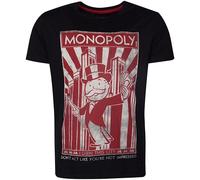 Difuzed - Maglietta Herren - Monopoly »I Own This City« (Nero) Tshirt Camicia