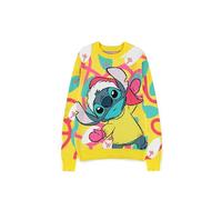 DIFUZED Maglione Natale Stitch Disney, Multicolore, Taglia Unica Unisex-Adulto
