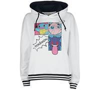 Difuzed Pokemon Pop Art Group Nue - Felpa con Cappuccio da Donna, con Cerniera, Colore: Bianco