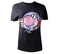 Difuzed Super Mario Pink Yoshi Donna T-Shirt Nero L 100% Cotone Regular