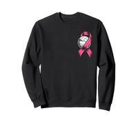Dig for a Cure Pallavolo Nastro rosa cancro al seno Guerriero Felpa
