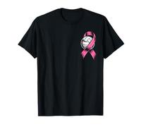Dig for a Cure Pallavolo Nastro rosa cancro al seno Guerriero Maglietta
