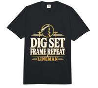 Dig Set Frame Ripetere Lineman Digger Derrick Pole Setting Comfort Colors Adult Heavyweight T-Shirt