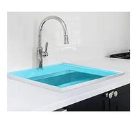 Diga d'acqua con soglia pieghevole for box doccia, barriera in silicone che mantiene l'acqua all'interno della, tappo dell'acqua del bagno, spettacolo di inondazioni(Clear,2m/78 inch)