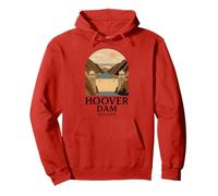 Diga di Hoover, Nevada, Arizona, Punto di Riferimento del Fiume Colorado, Vegas 702 Felpa con Cappuccio