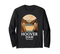 Diga di Hoover, Nevada, Arizona, Punto di Riferimento del Fiume Colorado, Vegas 702 Maglia a Manica