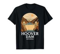 Diga di Hoover, Nevada, Arizona, Punto di Riferimento del Fiume Colorado, Vegas 702 Maglietta
