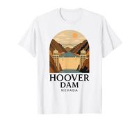 Diga di Hoover, Nevada, Arizona, Punto di Riferimento del Fiume Colorado, Vegas 702 Maglietta