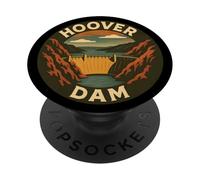 Diga di Hoover, Nevada, Arizona, punto di riferimento del fiume Colorado, Vegas 702 PopSockets PopGrip Adesivo