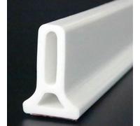 Diga per acqua con soglia doccia pieghevole, Barriera for diga d'acqua con soglia doccia da 39/78 pollici, barriera for acqua di for lavello della cucina, bagno(White,1m/39.3in)