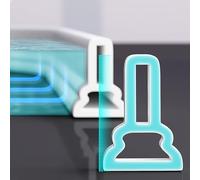 Diga per acqua con soglia doccia pieghevole, Barriera for doccia allagata con tappo 'acqua for il bagno, di ritenzione del Separazione asciutta e bagnata for la cucina(1.5M/59in)
