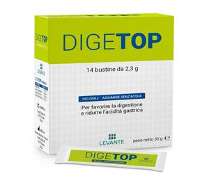 DIGETOP con Simeticone, Supporto Gonfiore Addominale Donna e Uomo 150mg, 14 Bust