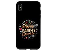 Digging for Earth's Sparkle Gemstone Miner Design Custodia per iPhone XS Max