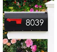 Diggoo Numeri adesivi per cassetta postale, set da 5 numeri per cassetta postale, 10,2 cm, autoadesivi classici, per cassette postali, ufficio, finestra, porta, auto, camion, casa, cartelli,