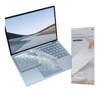 Digi-Tatoo SurfaceMate - Cover protettiva per tastiera per Microsoft Surface Laptop Go con pulsante di accensione delle impronte digitali (solo 8 GB di memoria RAM) 12,4 '' 2020, alta trasparenza