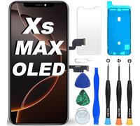 DIGI4U Display OLED per iPhone XS Max, 6,5 pollici, ricambio per schermo COF Full HD True Tone, non LCD, con kit di riparazione, pellicola protettiva e colla impermeabile