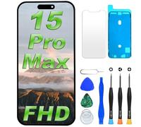 DIGI4U Schermo LCD per iPhone 15 Pro Max, schermo Truetone Full HD Face ID da 6,7 pollici per iPhone 15 Pro Max Display Digitizer Assembly, con strumenti di riparazione per iPhone 15 Pro Max LCD