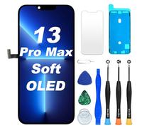DIGI4U Sostituzione dello schermo OLED morbido per iPhone 13 Pro Max 120Hz, display COP da 6,7 '' NON LCD, finestra 1:1 e risoluzione e spessore, controllo della temperatura, con kit di riparazione