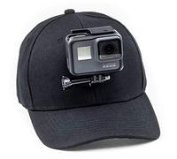 Digicharge Cappellino da Baseball con Supporto per Action Camera Compatibile con GoPro Hero12 Hero 12 11 10 Max/DJI OSMO Action 3 / Insta360 One/Akaso Apexcam Cooau Crosstour Camkong Victure Nero