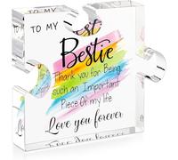 DIGIELE Bestie Gifts for Women Friendship Gifts for Best Friend Birthday Gifts to My Bestie Gifts Bff Gifts for Girls Work Bestie Soul Sister Graduazione Festa della Mamma Bestie Puzzle Piece Gift