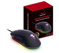 Digifast Nightfall NF12 RGB Gaming Mouse, design simmetrico, 50 milioni di clic di durata, pulsanti programmabili, commutazione dinamica DPI a colori, DPI per Windows PC gamers (nero)