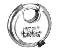 DIGIFLEX Lucchetto a Disco Combinato per Carichi Pesanti - Sicurezza a 4 Cifre per la Tua Proprietà - Struttura in Acciaio Inossidabile Rinforzato