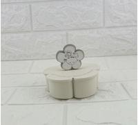 Digiglio Bomboniere Bomboniera Candela Forma Fiore con Piccolo Principe Panna e Bianco con Box