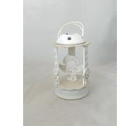 Digiglio Bomboniere Bomboniera Carillon Angioletto Legno Panna e Bianco con Luce LED con Box