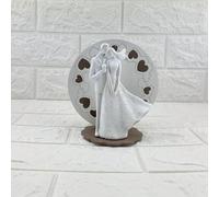 Digiglio Bomboniere Bomboniera Matrimonio Coppia Sposi con Base Cuori LED con Box