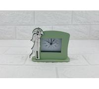 Digiglio Bomboniere Bomboniera Matrimonio Orologio Legno Coppia Sposi Verde con Box