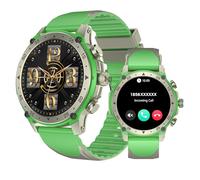 DigiKuber Smartwatch Uomo Donna, AMOLED Orologio Intelligente Impermeabile con Risposta/Effettuazione Chiamate, Monitoraggio Frequenza Cardiaca SpO2 del Sonno per Android iOS (Verde, 1.43" TPU)