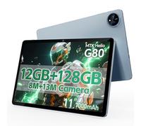 DigiLand Tablet Android 14, Tablet da 11 pollici con custodia, Octa-Core, 12RAM + 128ROM, schermo IPS HD 800 * 1280, batteria 7000mAh, fotocamere 8MP+13MP, Wi-Fi 6, Widevine L1, BT 5.0, Blu
