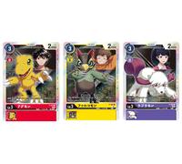 Digimon Survive Bonus Promo Set di 3 Fogli Sigillato Digimon Card Game Giappo...