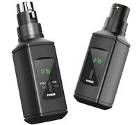 DIGIMORE Sistema trasmettitore e ricevitore XLR wireless | Portata 45,7 m | 10 ore Battey | Latenza <8 ms | Tipo C | Ideale per microfoni dinamici e strumenti musicali (D-715)