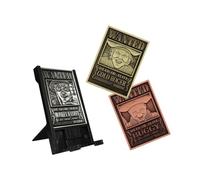 Digiplate One Piece Pacchetto Iniziale - Tre Piatti da Collezione in Metallo e Supporto Telefono, Oggetti da Collezione da Gioco Digitalmente Interattivi con Supporto per Carte Intercambiabile
