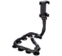 DigiPower Octopus EU-DP-SCH-BK - Supporto flessibile per smartphone con ventose, 51 cm, universale, con presa ottimale su superfici lisce, colore: Nero