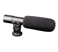 digipower Shotgun - Microfono a condensatore unidirezionale per fotocamere DSR, videocamere e smartphone, con coperchio in schiuma per microfono, jack da 3,5 mm, per video, podcast, canto e vlogging