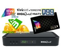 DIGIQUEST Decoder Q99 tivùsat COMBO 4K CON TESSERA MERLIN DVB-T2/S2 HEVC HbbTV