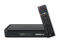 DIGIQUEST Decoder tivùsat COMBO 4K Q99 | Ricevitore satellitare HEVC Main 10 HbbTV, doppio tuner | Funzione di registrazione attivabile | Mediaplayer, Telecomando 2 in 1 | Smartcard tivùsat inclusa