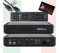 DigiQuest DIGIQuest Q99 UHD 4K UHD Combo Receiver Smartcard TiVuSat Nera Attiva