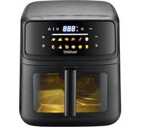 DIGIQUEST Dorotea10 - Friggitrice ad Aria 10L con Doppia Resistenza | 2100W | 12 Programmi Automatici | Funzione Keep Warm | Accensione Ritardata fino a 12h | Display Touch e Finestra Trasparente
