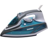 DIGIQUEST Ferro da stiro con caldaia STEAMY BOILY, 2400W, Piastra in Ceramica, Display a Led, Serbatoio Trasparente, Ricarica Acqua Continua, Colpo di Vapore