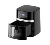 DIGIQUEST Friggitrice ad Aria 10 Litri con Finestra Trasparente AIRFRY10-1800W | Touch Screen | 7 Programmi | Timer 60 minuti | Senza Olio per Piatti Gustosi