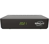DIGIQUEST G9 Decoder Digitale Terrestre DVB-T2 HEVC 10bit Full HD, Doppio Telecomando con Tasti Grandi, Media Player USB, Alimentazione 12V per Camper e Barche, Nero
