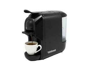 DIGIQUEST Macchina da caffè COFFY BLACK 3in1 compatibile con cialda, capsule Lavazza® A Modo Mio® e Lavazza® Blue® | Caffè corto e lungo | Potenza1450 W | 0,6 Litri | 19 Bar