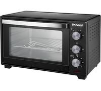 DIGIQUEST Forno Elettrico Statico 25 Litri, 1600 W, Timer 60 min, Spegnimento Automatico e Illuminazione interna, Doppio vetro temperato resistente al calore, Conforme alle nuove normative CE A13/EK1