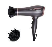 DIGIQUEST Phon 1800-2200W max WINDY DAILY, leggero e potente, cavo da 1.60mt, 6 combinazioni di velocità, Colpo di Freddo, con concentratore e diffusore.