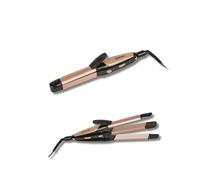 DIGIQUEST Piastra in Ceramica 3 in 1: liscio, frisè e ondulato STILY 3in1, Multifunzione, Riscaldamento Rapido, Pulsante on/off, Maniglia Bloccabile, Spegnimento automatico